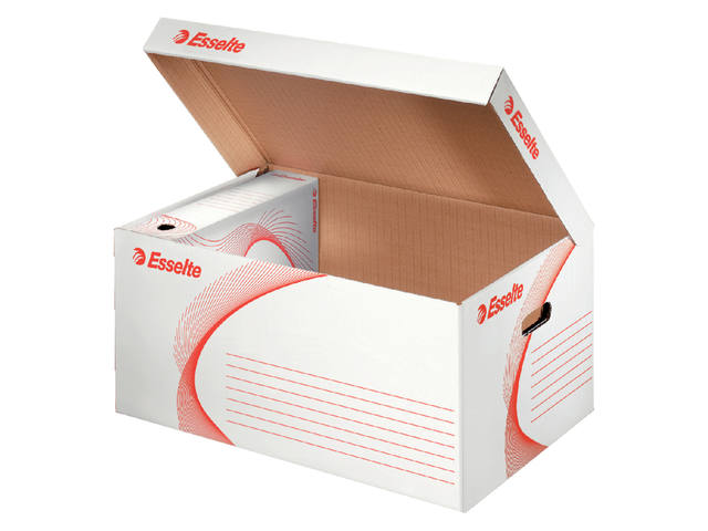 Archiefdoos met deksel Esselte 560x265x380mm wit