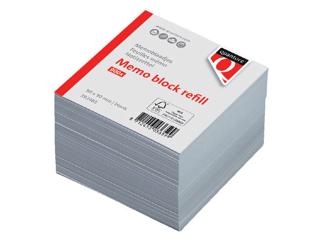 Memoblok Quantore losbladig 90x90x90mm 900v