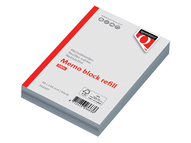 Memoblok Quantore losbladig 140x90x20mm 200v