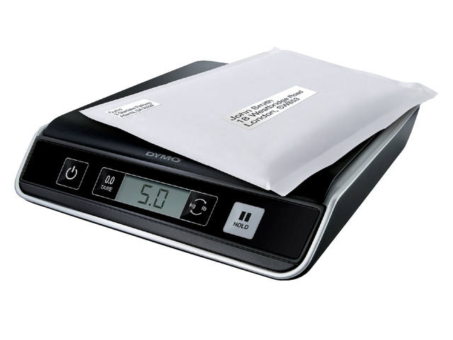Pakketweger Dymo M5 digitaal tot 5000gr zwart