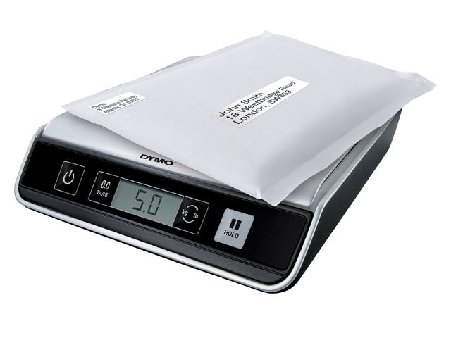 Pakketweger Dymo M10 digitaal tot 10kg zilver/zw