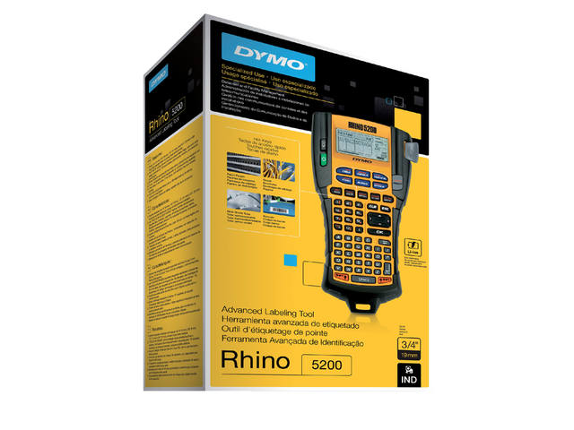 Labelprinter Dymo Rhino 5200 abc 19mm geel