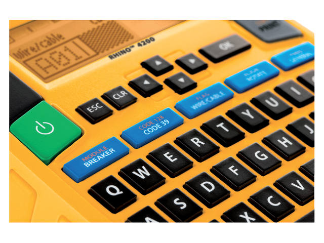 Labelprinter Dymo Rhino 4200 qwerty 19mm geel