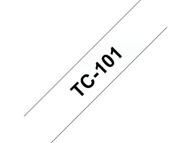 Labeltape Brother Ptouch TC101 12mm transparant