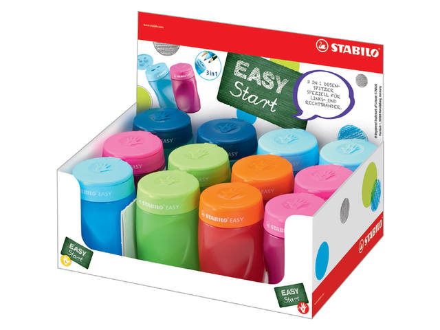 Puntenslijper STABILO Easy 4500/12 ass