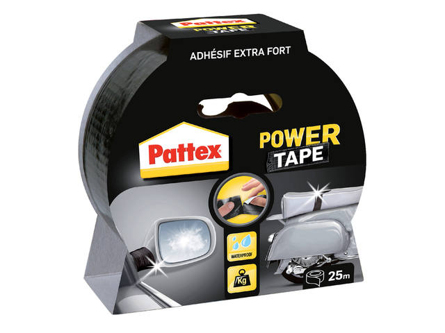 Plakband Pattex 50mmx25m power tape zwart