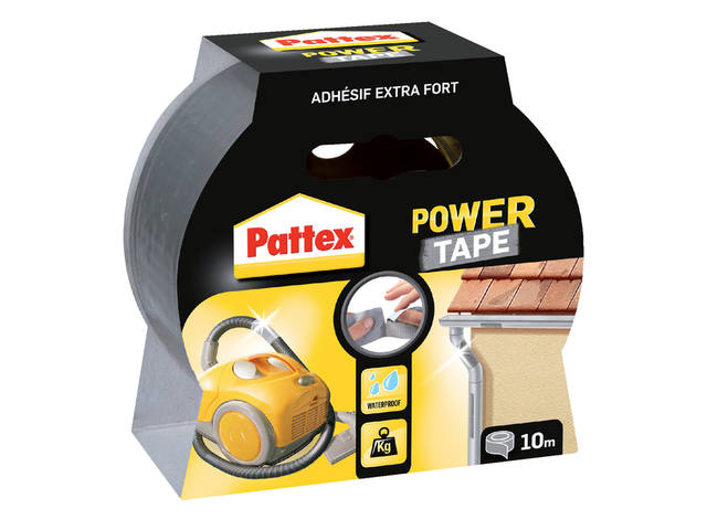 Plakband Pattex 50mmx10m power tape grijs