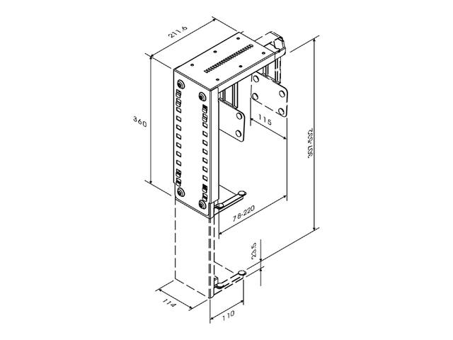 CPU houder Neomounts D100 30kg zwart