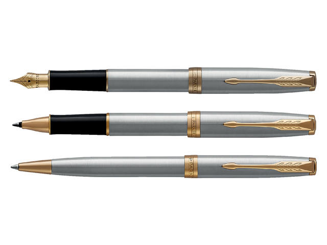 Rollerpen Parker Sonnet GT F staal
