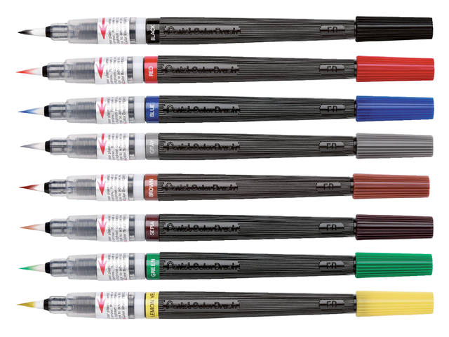 Brushpen Pentel XGFL-101X zwart