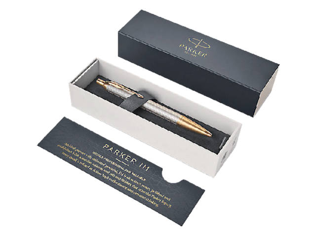 Balpen Parker IM Premium GT M warm grijs
