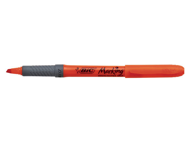 Markeerstift Bic brite liner grip oranje