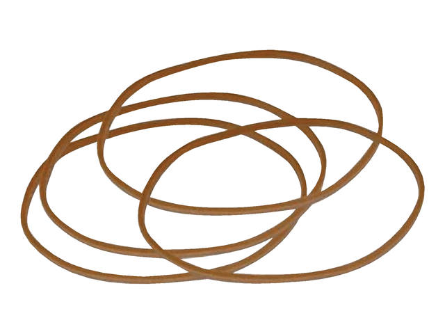 Elastiek Standard 18 80x1.5mm 50gr 160st bruin
