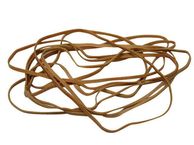 Elastiek Standard 24 150x1.5mm 50gr 85st bruin