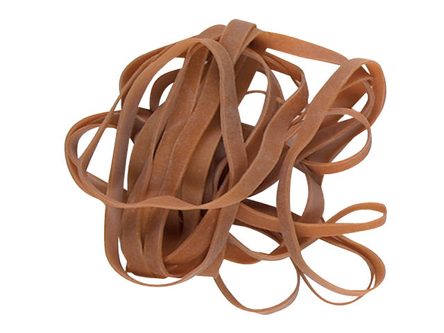 Elastiek Standard 34 100x2.5mm 500gr 800st bruin