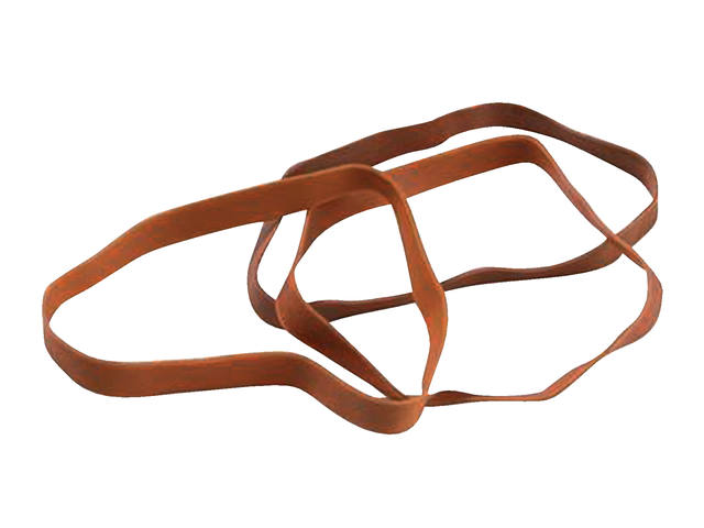 Elastiek Standard 77 120x8mm 1kg 440st bruin