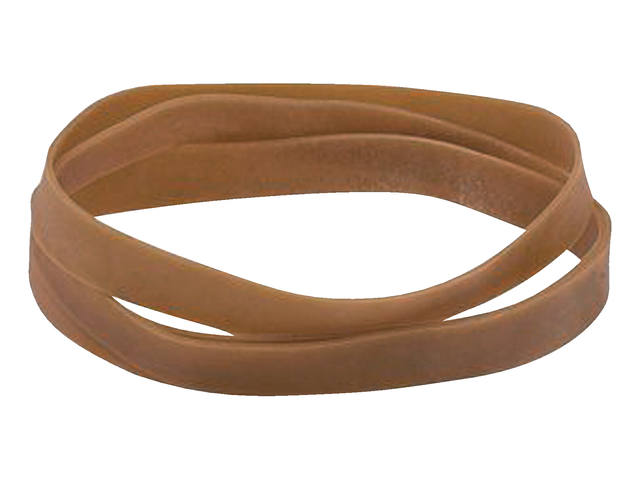 Elastiek Standard 87 120x10mm 100gr 32st bruin