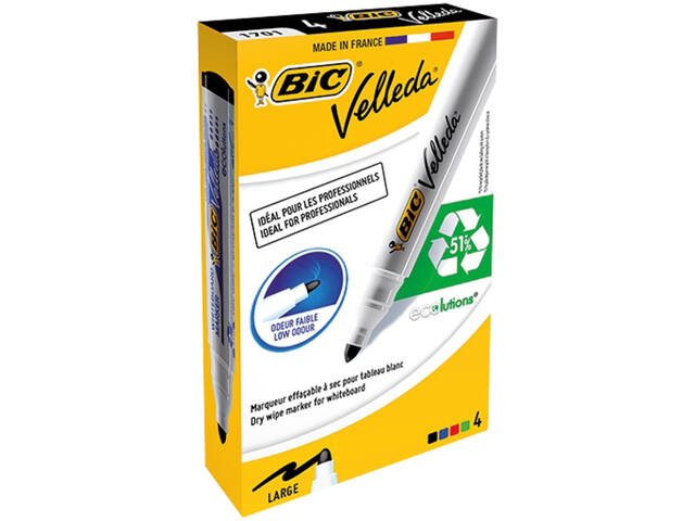 Whiteboardmarker Bic 1701 rond L assorti