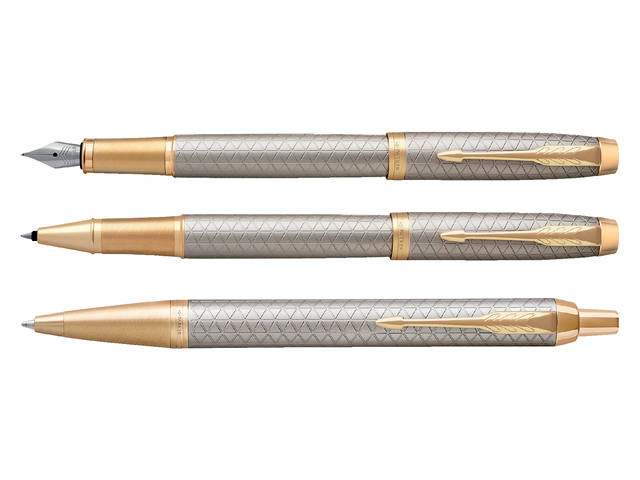 Balpen Parker IM Premium GT M warm grijs