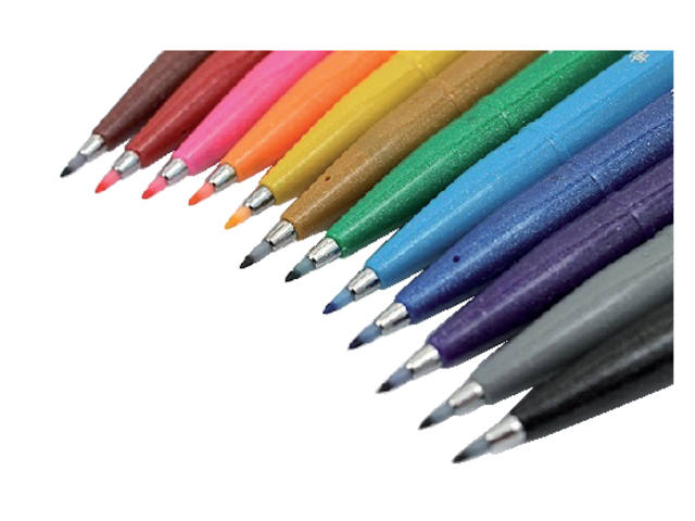 Brushpen Pentel SES15C Sign standaardkl ass