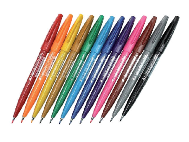 Brushpen Pentel SES15C Sign standaardkl ass
