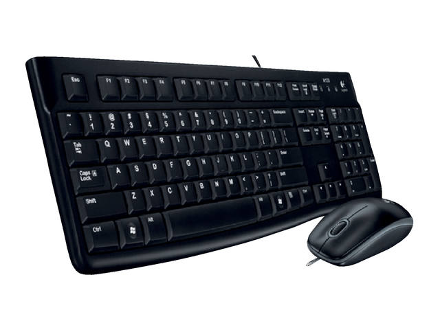 Toetsenbord Logitech MK120 Qwerty muis USB zwart