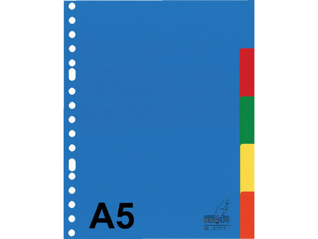 Tabblad Kangaro A5 17 gaats A505M 5dlg ass PP