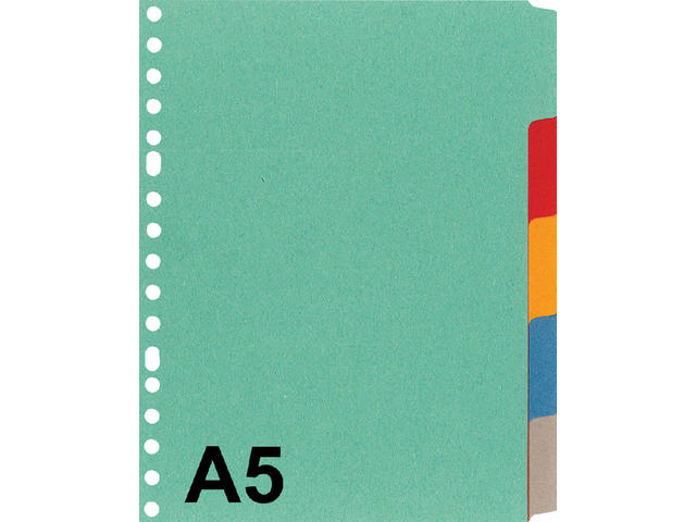 Tabblad Kangaro A5 17r P505M 5 delig ass karton