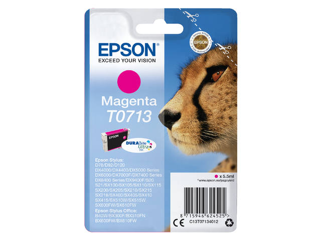Inktcartridge Epson T0713 rood