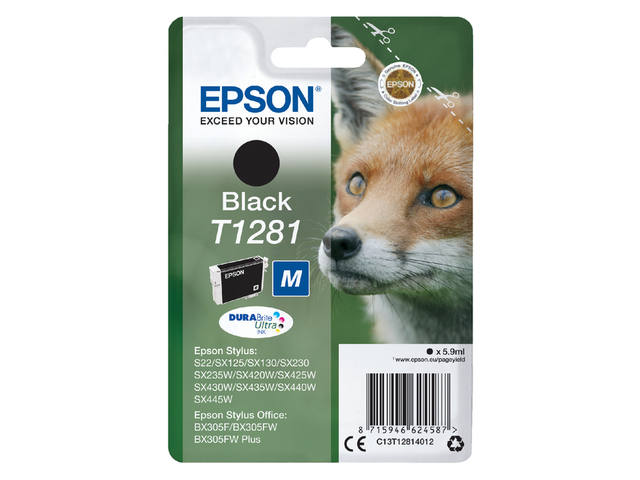 Inktcartridge Epson T1281 zwart