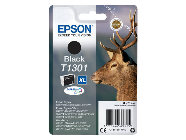 Inktcartridge Epson T1301 zwart
