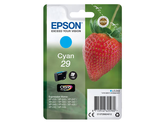 Inktcartridge Epson 29 T2982 blauw