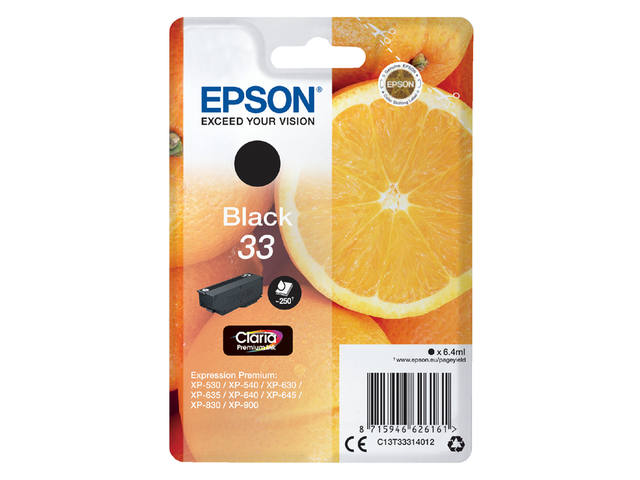 Inktcartridge Epson 33 T3331 zwart