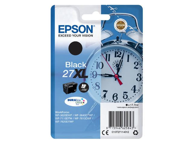 Inktcartridge Epson 27XL T2711 zwart