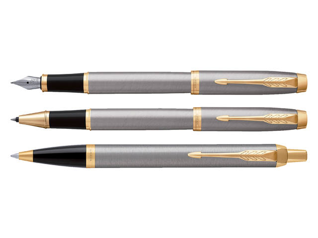 Rollerpen Parker IM GT F geborsteld metaal