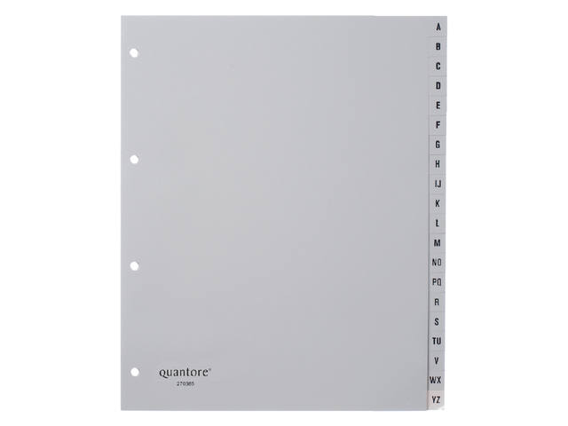 Tabblad Quantore A4 4r pp a-z extra breed grijs