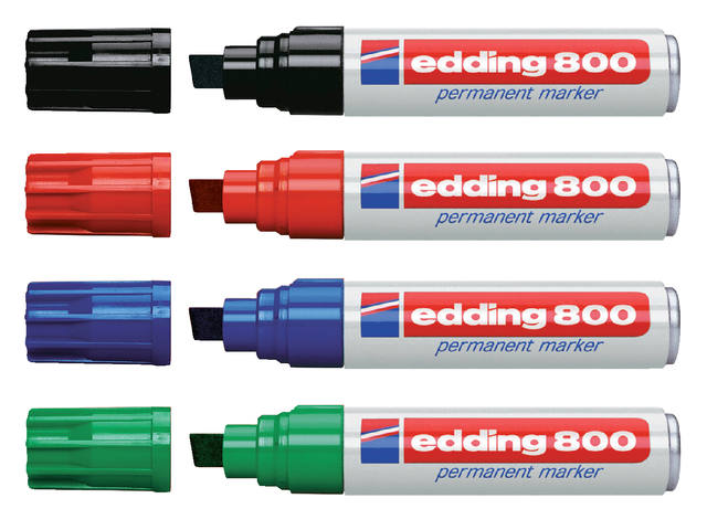 Viltstift edding 800 schuin 4-12mm zwart
