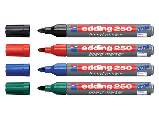 Whiteboardmarker edding 250 rond 1.5-3mm groen