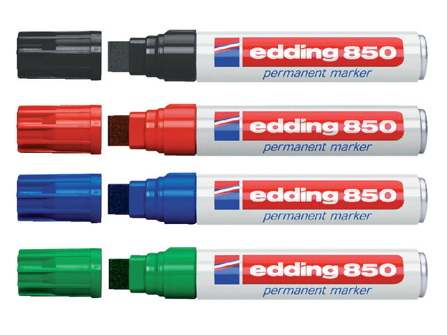 Viltstift edding 850 blok 5-18mm zwart