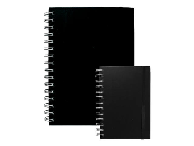 Notitieboek Quantore A5 sp lijn 192pg 80gr zwart