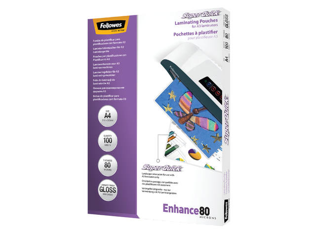 Lamineerhoes Fellowes Superquick A4 2x80micron