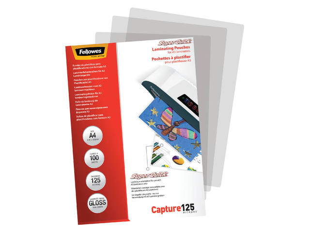 Lamineerhoes Fellowes Superquick A4 2x125micron