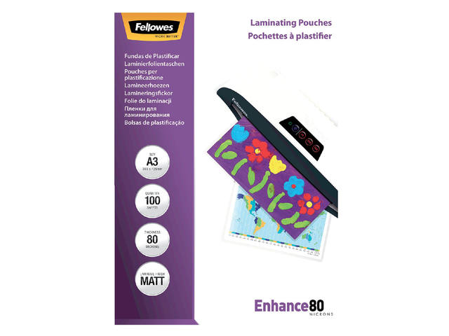Lamineerhoes Fellowes A3 2x80micron mat