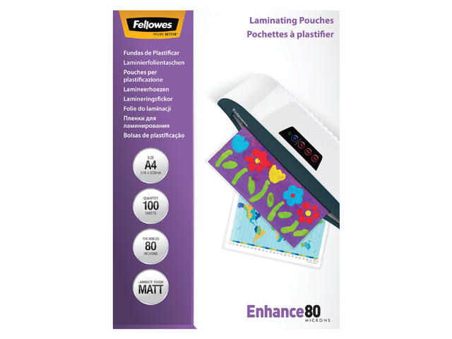 Lamineerhoes Fellowes A4 2x80micron mat