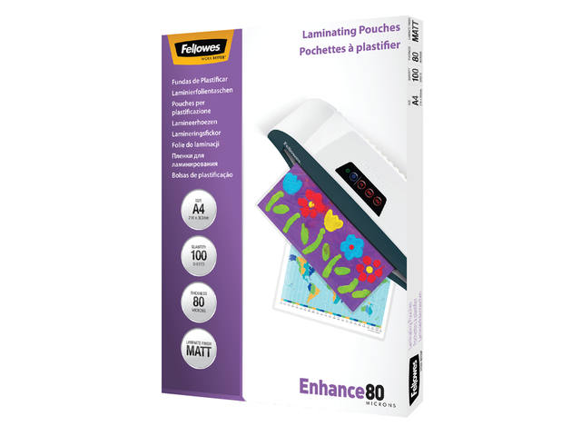 Lamineerhoes Fellowes A4 2x80micron mat