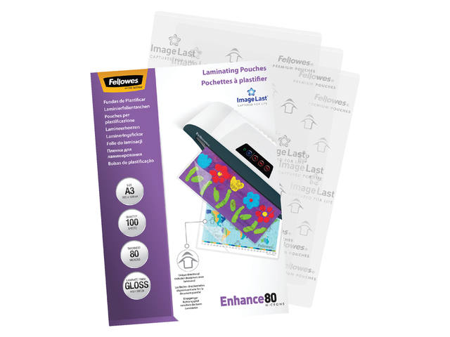 Lamineerhoes Fellowes A3 2x80micron glans