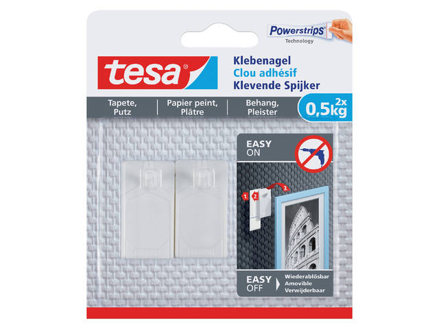 Klevende spijker tesa behang pleister 0.5kg