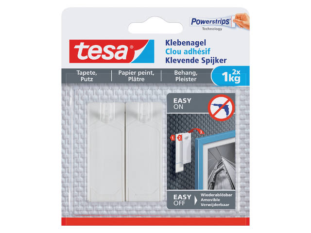 Klevende spijker tesa behang pleister 1kg