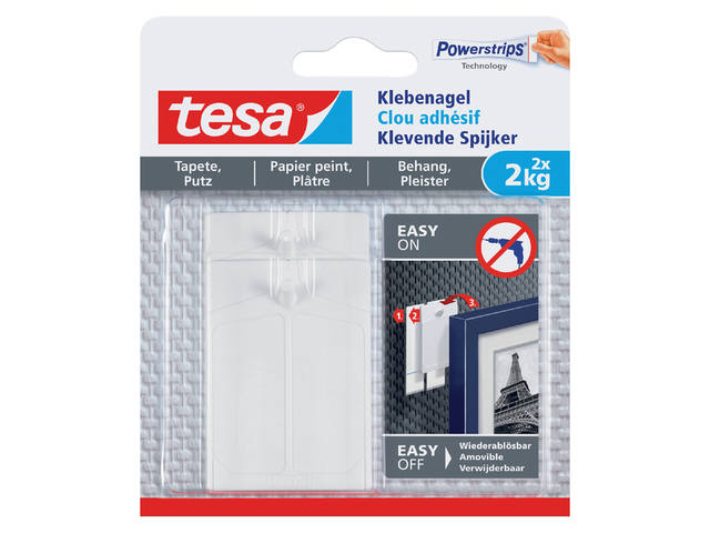 Klevende spijker tesa behang pleister 2kg