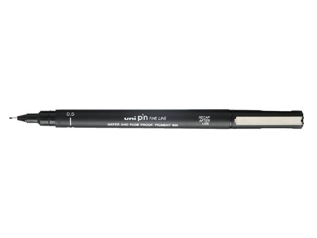 Fineliner Uni-ball Pin 0.5mm zwart